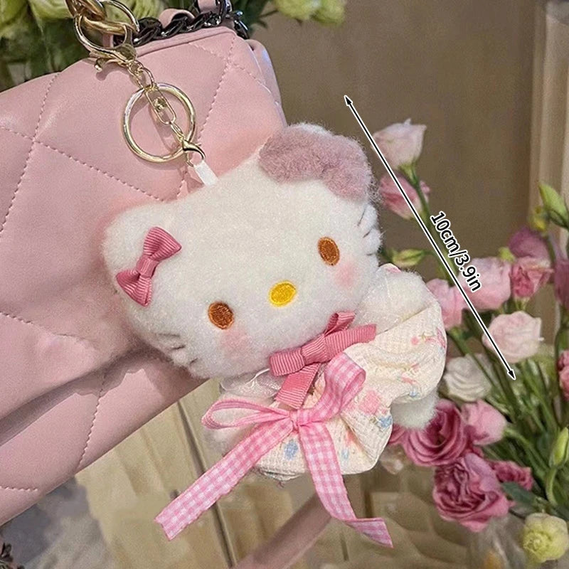 Plush Hello Kitty Keychain — Porte-clés Hello Kitty Kawaii