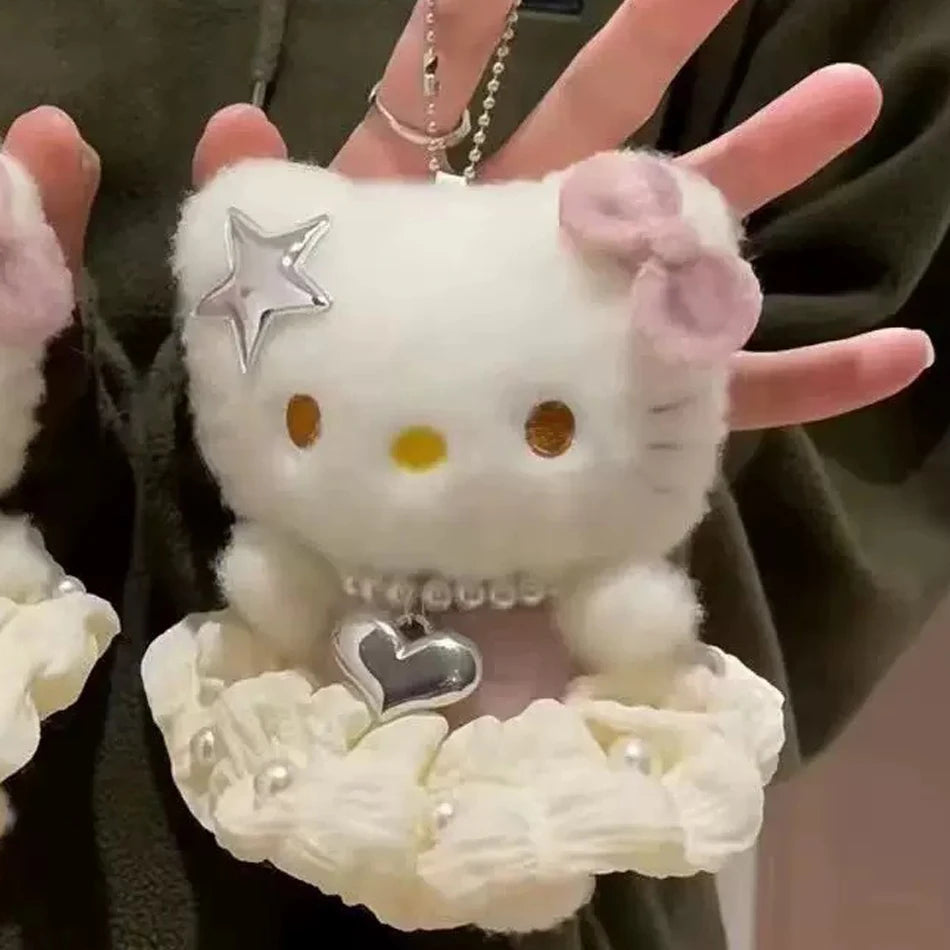 Plush Hello Kitty Keychain — Porte-clés Hello Kitty Kawaii