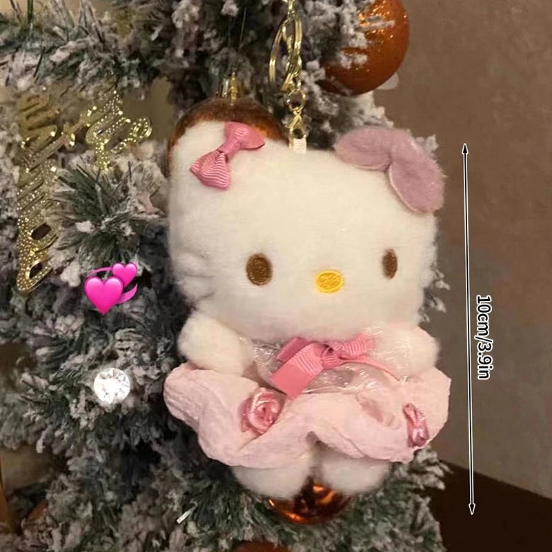 Plush Hello Kitty Keychain — Porte-clés Hello Kitty Kawaii